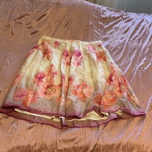 Coldwater Creek-Floral skirt
